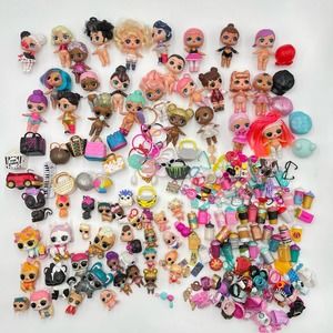 Huge Lot of 250+ LOL Surprise Dolls Babies Sisters Pets Replacement Accessories